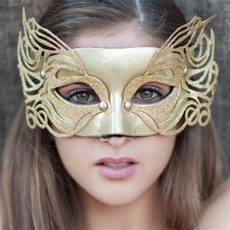 Gold Masked Model Gold Mask Oc Halloween Face Makeup Collage Hero Crown Jewelry Models