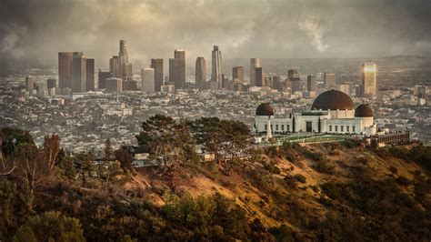 Buildings Skyline Daytime Observatory Los Angeles Landscape