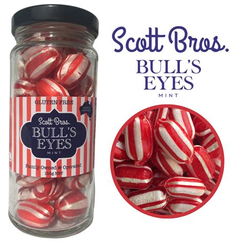 Scott Bros Candy Bulls Eyes Mint 155g The Australian Made Campaign