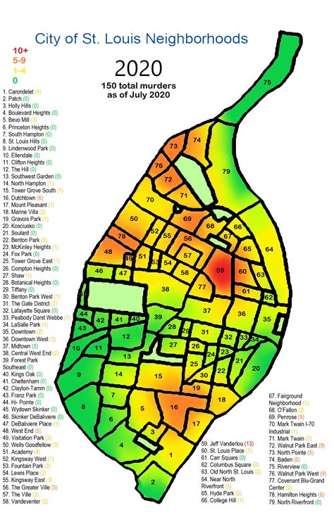 St Louis Homicide Map 2020 Tpc
