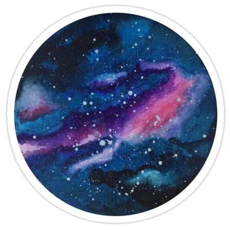 Purple Galaxy Stickers By Dibeauteous Redbubble
