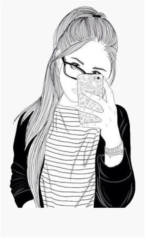 Sketch Aesthetic Girl With Glasses Drawing Aesthetic Guides
