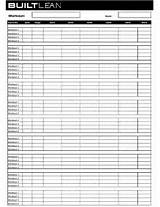 Exercise Program Excel Template Images