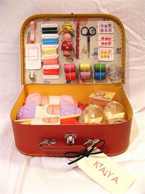 Super Special Diy Sewing Kit From A Suitcase Sewing Box Sewing
