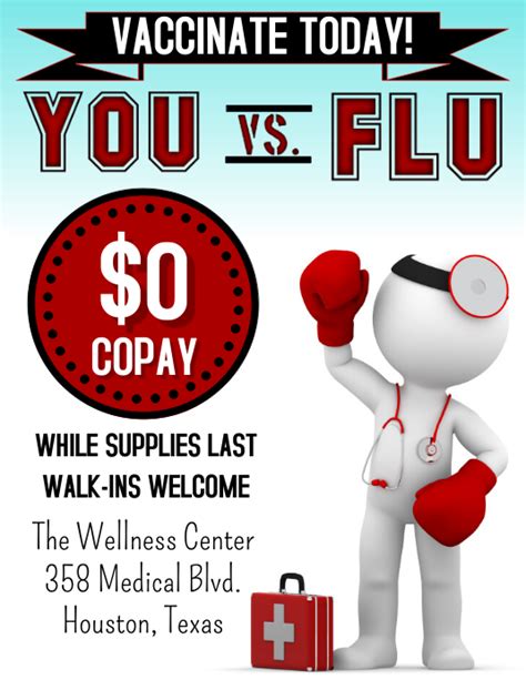 Flu Vaccine Flyer Template Postermywall