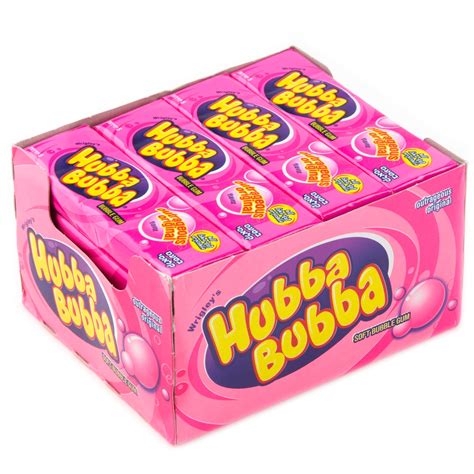 Hubba Bubba Bubble Gum 20ct Box Wrigley Sugar Free Gum Gumballs