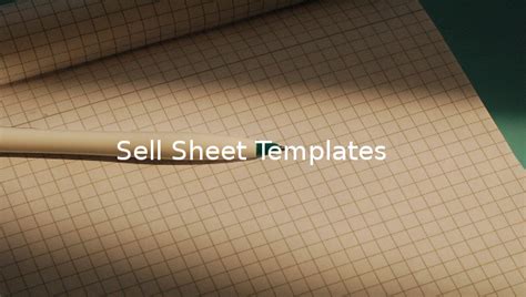 sell sheet template   word  documents