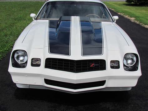 White With Black Stripes 1979 Chevrolet Camaro Z28 For Sale