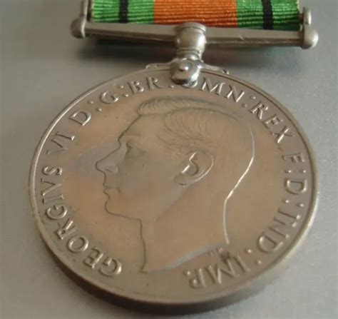 Original British Ww2 Defence War Full Size Medal 1278 Picclick