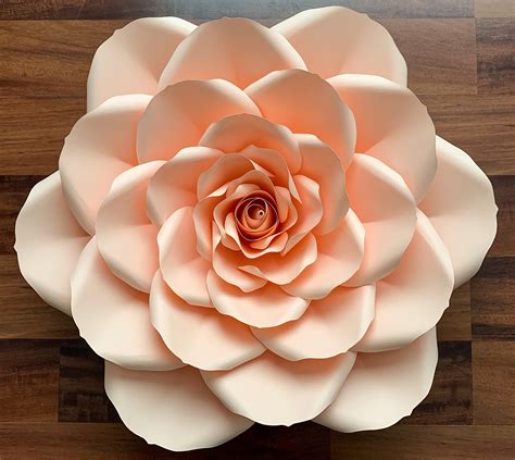 Svg Png Dxf Petal 24 20 Rose Giant Paper Flower Templates W Rose Bud