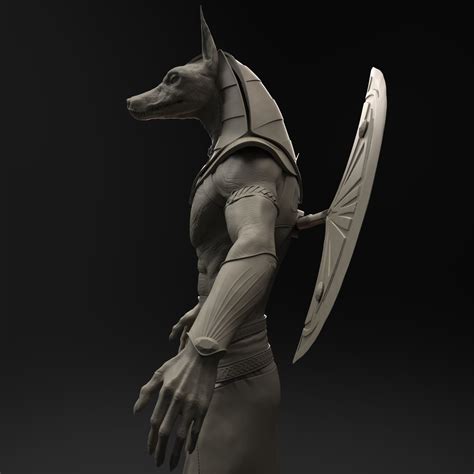 Anubis Egyptian God 3d Model Cgtrader