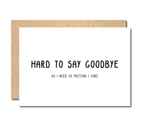 Funny Work Farewell Card Comments : Farewell Card Size | Goodbye cards, Farewell cards, Good 