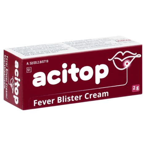 Acitop Fever Blister Cream 2g Clicks