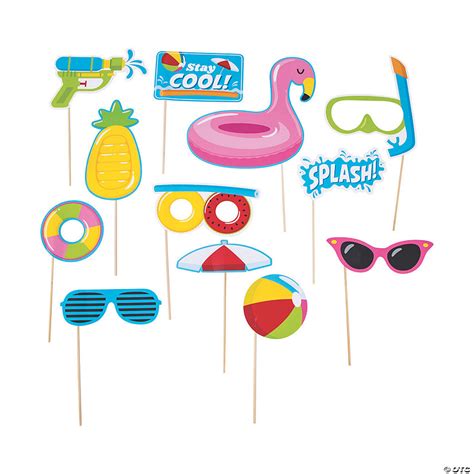 Pool Party Photo Booth Props Oriental Trading
