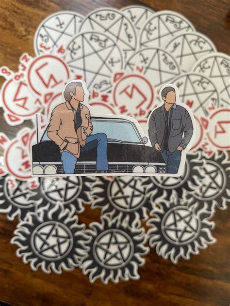 Supernatural Sam And Dean Sticker Etsy