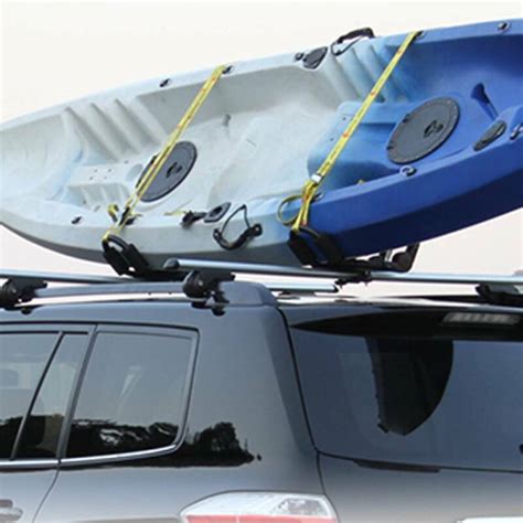 1 Pair Adjustable Kayak Canoe Carrier For Car Roof Rack J Bars And