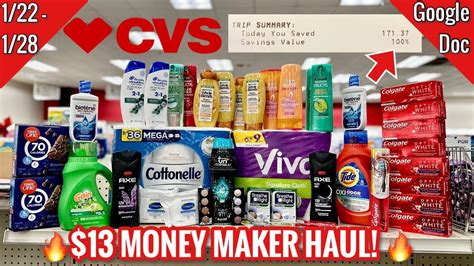 CVS Free & Cheap Couponing Deals & Haul | 1/22 - 1/28 | $13 Money Maker