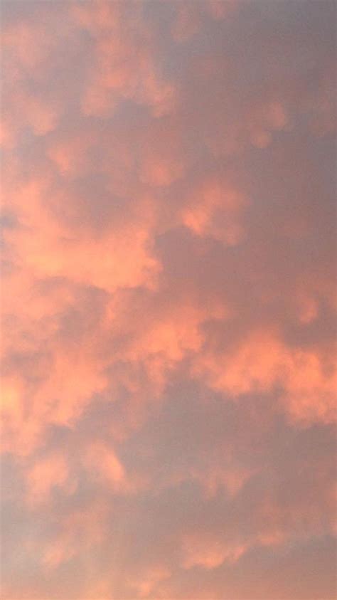 Clouds Plain Wallpaper Iphone Pink Clouds Wallpaper Peach Aesthetic