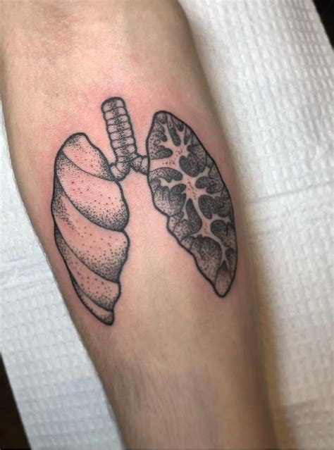 50 Creative Anatomical Lung Tattoos Give You Energy Style Vp Page 31