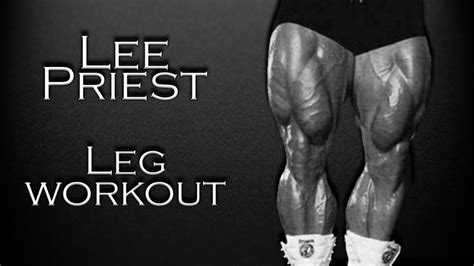 Lee Priest Hardcore Leg Workout Youtube