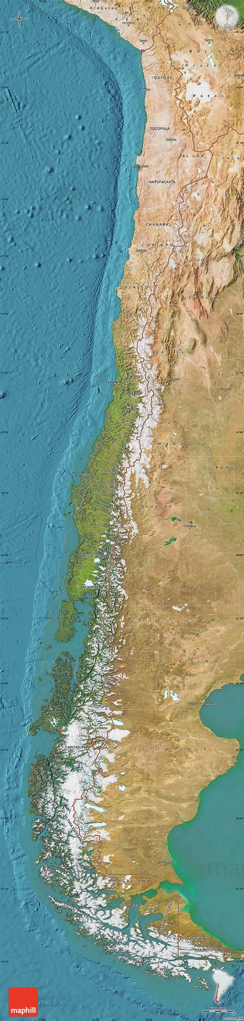 Chile Map Satellite