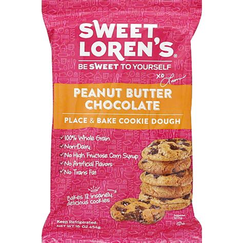 Sweet Lorens Cookie Dough Place And Bake Peanut Butter Chocolate Chocolate And Chocolate Chip
