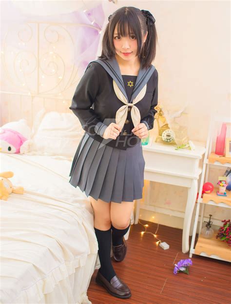 Japanese Anime School Uniform Sakura School Girl Cosplay