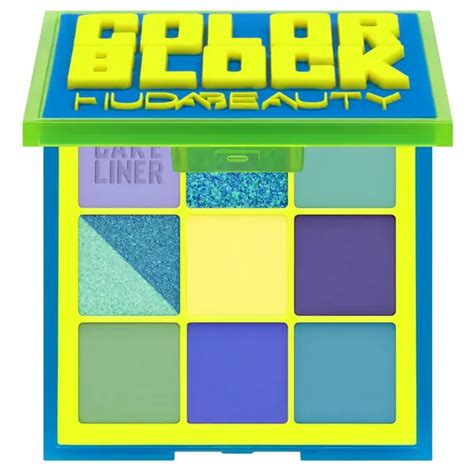 Huda Beauty Color Block Obsessions Eyeshadow Palette Blue And Green 7