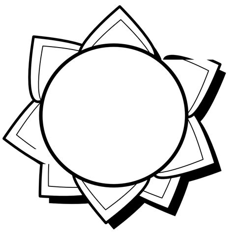 Download OnlineLabels Clip Art - Sun Outline