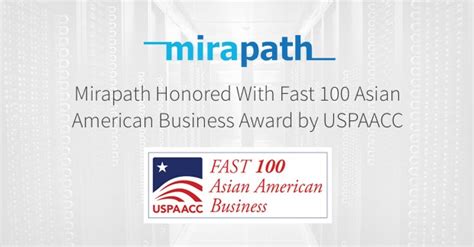 Mirapath Honored With Fast 100 Asian American Business Award