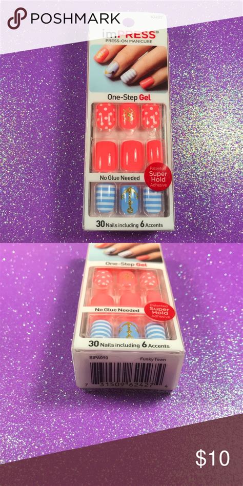 Reduced🎉 Kiss Nails Impress Manicure Coral Anchor Impress Manicure