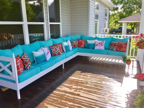 2x4 outdoor end table from girl, just diy! Ana White | Weatherly Sectional - DIY Projects | Backyard ...