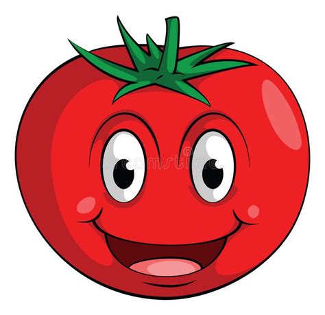 Smile Tomato Stock Vector Illustration Of Cute Vegetable 47880369