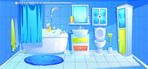 Illustration Of Inside Of Bathroom 358631 Vector Art At Vecteezy