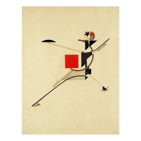 New Man By El Lissitzky Abstract Postcard In 2021