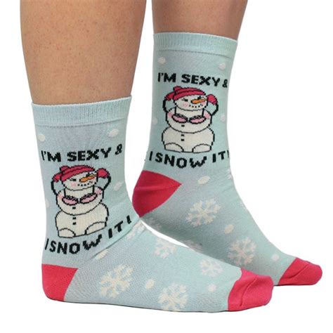 I M Sexy And I Snow It Women S Novelty Christmas Socks From Ties Planet Uk