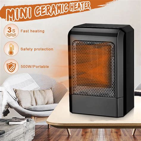 Hot New 500w Mini Portable Ceramic Heater Electric Cooler Hot Fan Home