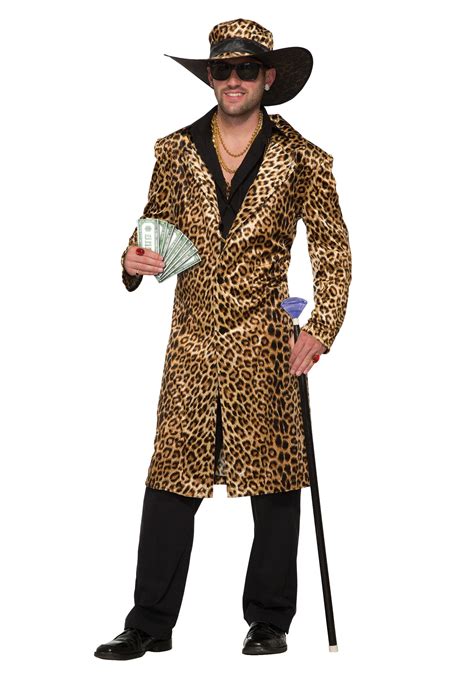 Men's Funky Leopard Pimp Costume