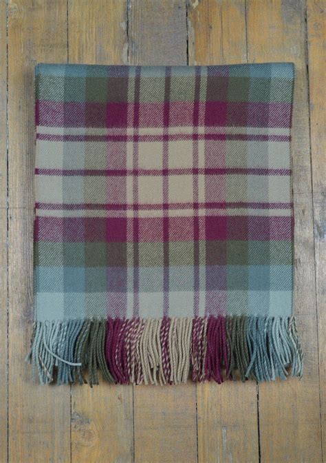 Scottish Lambswool Blanket In Auld Scotland Tartan A Truly Unique