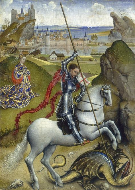 Saint George And The Dragon Rogier Van Der Weyden Artwork On Useum