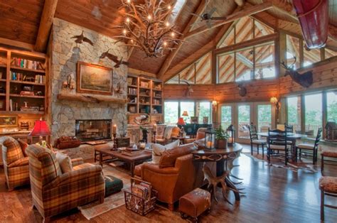 Log Cabin Interior Design Ideas Decorating Luxury Home Bestofhouse