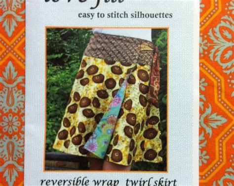 girls tween size 6 8 10 12 lovejill reversible wrap skirt sewing pattern etsy