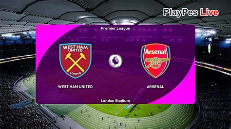 Pes 2021 West Ham United Vs Arsenal Full Match And Goals Gameplay Pc Youtube