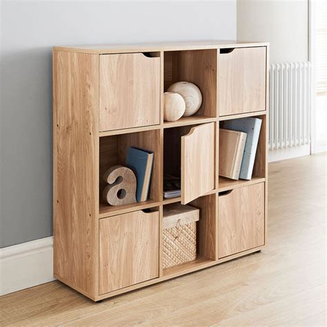 4 6 9 Cubes Wooden Storage Display Unit Shelves Cupboard Shelving Doors