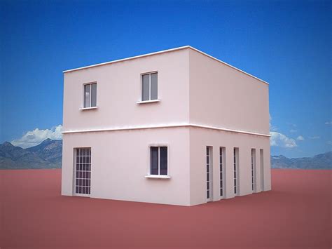Free Cubic Architecture 3d Model