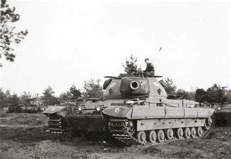 Fv 214 Conqueror Mk 2 British Heavy Tank In Exercises 1950s