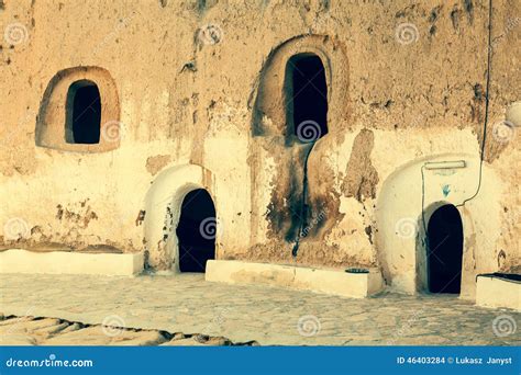 Cave House In Matmatatunisia In The Sahara Desert Stock Photo Image