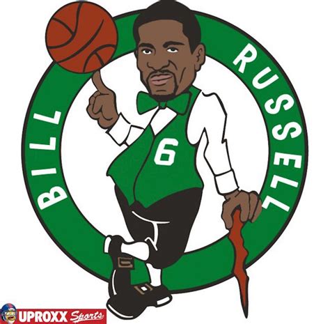 The boston celtics logo since the early 1960s features a leprechaun spinning a basketball, named lucky. 5 NBA Logos Redesigned as Each Team's Greatest Player of ...