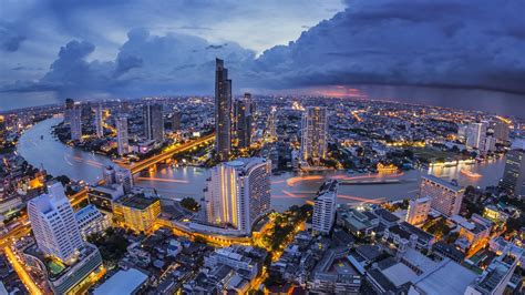 Gray High Rise Building Thailand Thai Bangkok City Hd Wallpaper