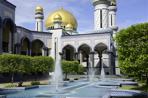 Jame Asr Hassanil Bolkiah Mosque The Capital Bandar Seri Begawan Pictures In Global